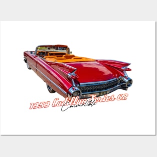 1959 Cadillac Series 62 Convertible Posters and Art